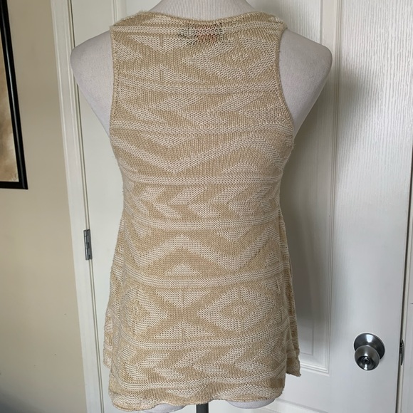 Cream ivory lightweight knot tank top - Picture 2 of 3